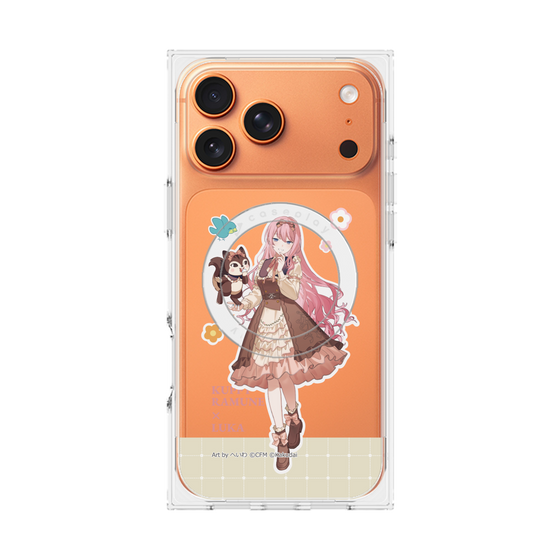 Premium Square Case with MagSafe［ Hatsune Miku × Kuppy Ramune - Megurine Luka × Ram - Full-body Illustration 2 ］
