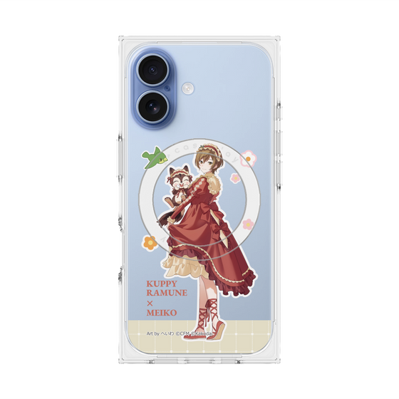 Premium Square Case with MagSafe［ Hatsune Miku × Kuppy Ramune - MEIKO × Ram - Full-body Illustration 2 ］