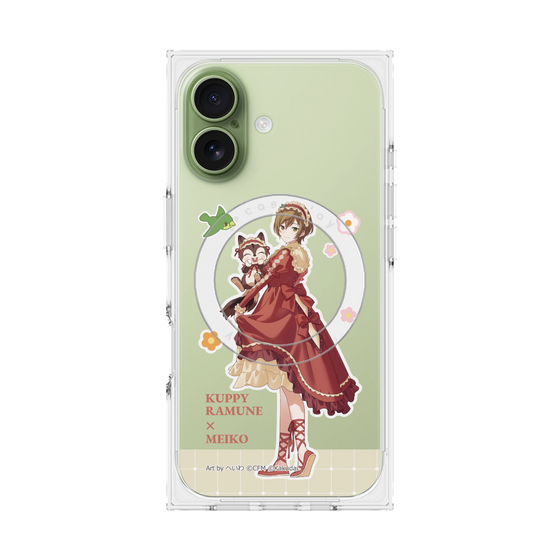 Premium Square Case with MagSafe［ Hatsune Miku × Kuppy Ramune - MEIKO × Ram - Full-body Illustration 2 ］
