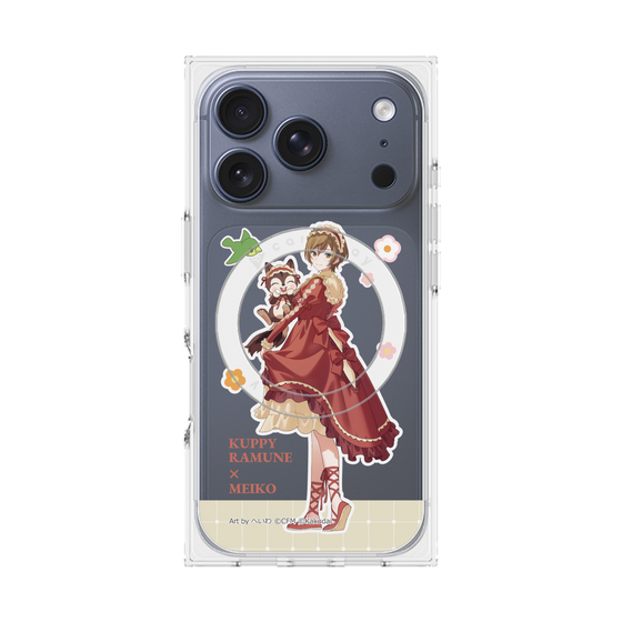Premium Square Case with MagSafe［ Hatsune Miku × Kuppy Ramune - MEIKO × Ram - Full-body Illustration 2 ］
