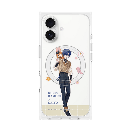 Premium Square Case with MagSafe［ Hatsune Miku × Kuppy Ramune - KAITO × Kuppy - Full-body Illustration 2 ］