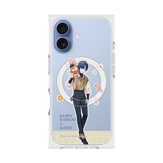 Premium Square Case with MagSafe［ Hatsune Miku × Kuppy Ramune - KAITO × Kuppy - Full-body Illustration 2 ］