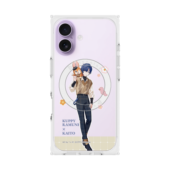 Premium Square Case with MagSafe［ Hatsune Miku × Kuppy Ramune - KAITO × Kuppy - Full-body Illustration 2 ］