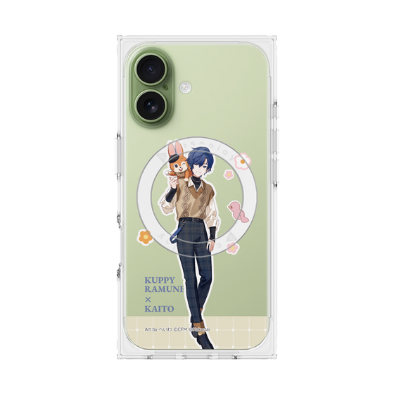 Premium Square Case with MagSafe［ Hatsune Miku × Kuppy Ramune - KAITO × Kuppy - Full-body Illustration 2 ］