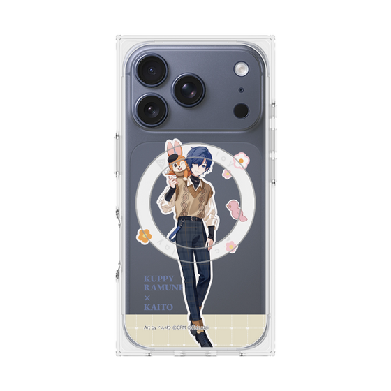 Premium Square Case with MagSafe［ Hatsune Miku × Kuppy Ramune - KAITO × Kuppy - Full-body Illustration 2 ］