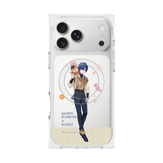 Premium Square Case with MagSafe［ Hatsune Miku × Kuppy Ramune - KAITO × Kuppy - Full-body Illustration 2 ］