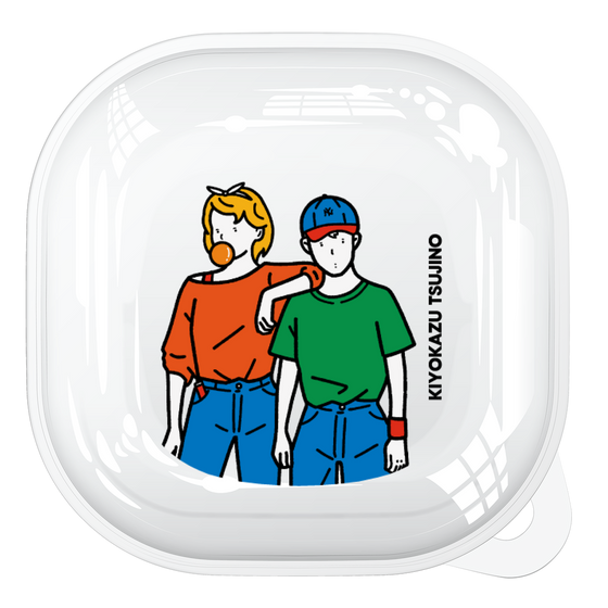 Galaxy Buds2 Case［ Kiyokazu Tsujino - Girl and Boy ］