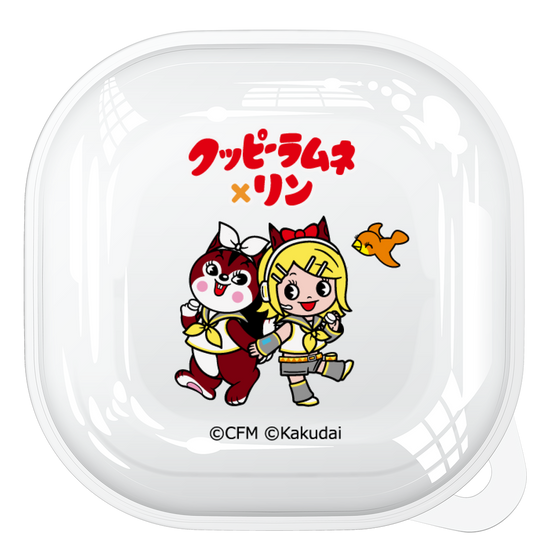 Galaxy Buds2 Case［ Hatsune Miku × Kuppy Ramune – Kagamine Rin × Ram – Chibi Illustration ］