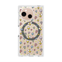 Premium Square Case with SnapMag［ Mokmokchan - Flower - All-over Pattern ］