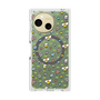 Premium Square Case with SnapMag［ Mokmokchan - Flower - All-over Pattern ］