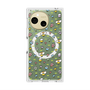 Premium Square Case with SnapMag［ Mokmokchan - Flower - All-over Pattern ］