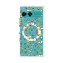 Premium Square Case with SnapMag［ Mokmokchan - Flower - All-over Pattern ］