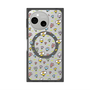 Premium Square Case with SnapMag［ Mokmokchan - Flower - All-over Pattern ］