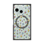 Premium Square Case with SnapMag［ Mokmokchan - Flower - All-over Pattern ］