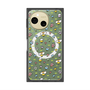 Premium Square Case with SnapMag［ Mokmokchan - Flower - All-over Pattern ］