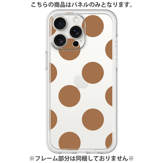 Premium Panel［ Simple Dot - Brown ］