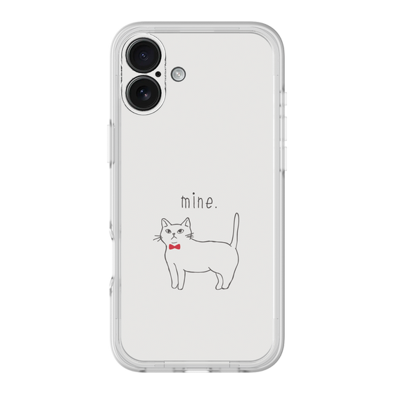 Premium Panel［ Bow Tie Cat - White ］