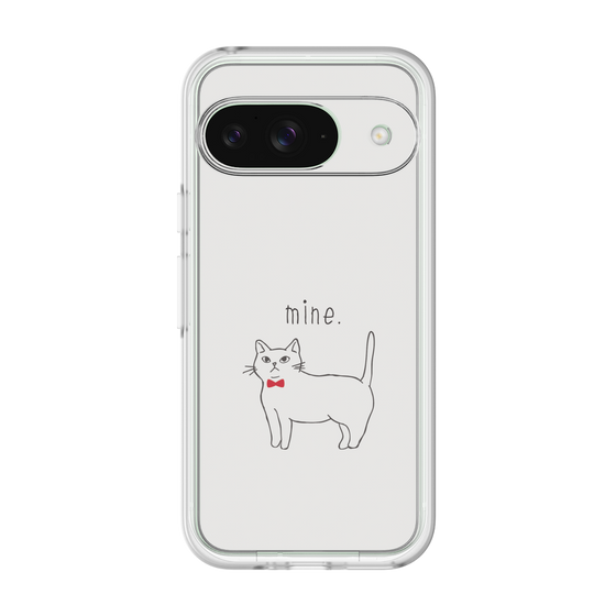 Premium Panel［ Bow Tie Cat - White ］