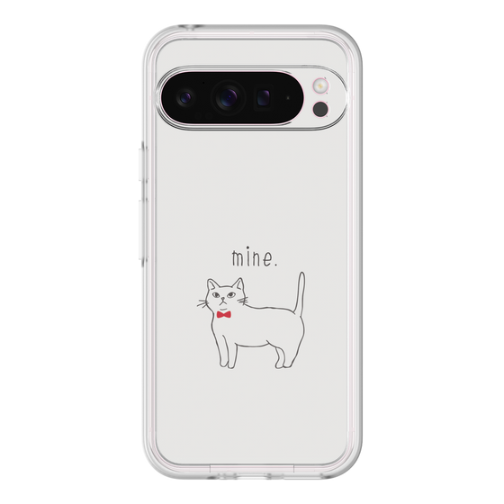 Premium Panel［ Bow Tie Cat - White ］