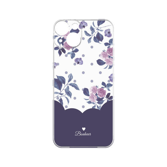 Premium Panel［ Twin Dot Flower - Navy ］