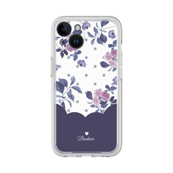 Premium Panel［ Twin Dot Flower - Navy ］