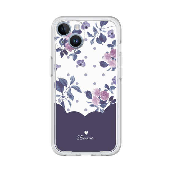 Premium Panel［ Twin Dot Flower - Navy ］