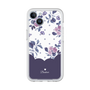 Premium Panel［ Twin Dot Flower - Navy ］