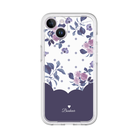 Premium Panel［ Twin Dot Flower - Navy ］