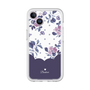 Premium Panel［ Twin Dot Flower - Navy ］