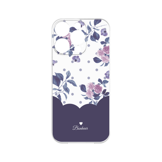 Premium Panel［ Twin Dot Flower - Navy ］