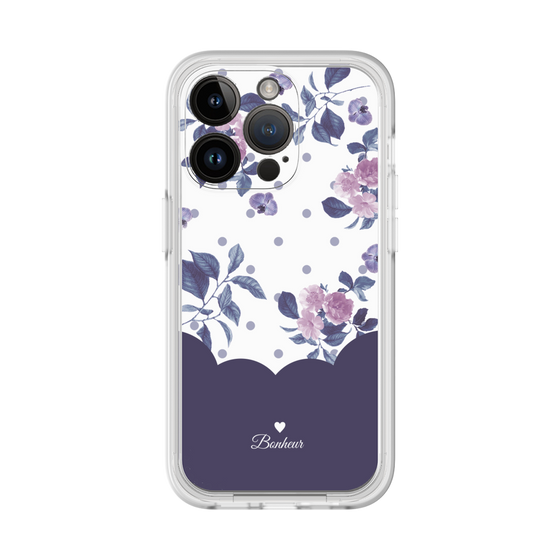 Premium Panel［ Twin Dot Flower - Navy ］