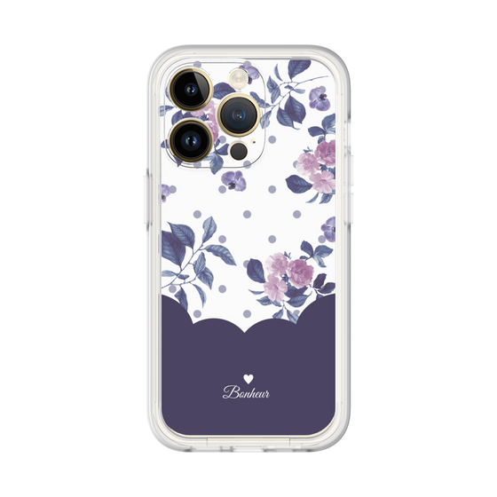 Premium Panel［ Twin Dot Flower - Navy ］