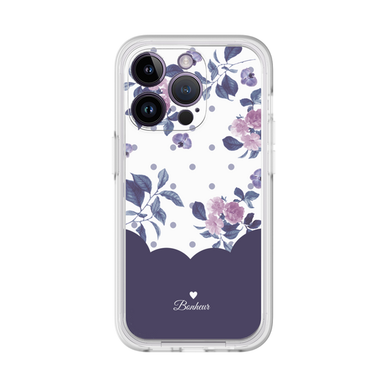 Premium Panel［ Twin Dot Flower - Navy ］