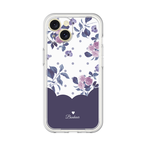 Premium Panel［ Twin Dot Flower - Navy ］