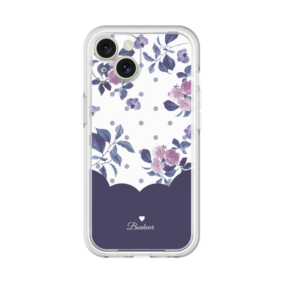 Premium Panel［ Twin Dot Flower - Navy ］