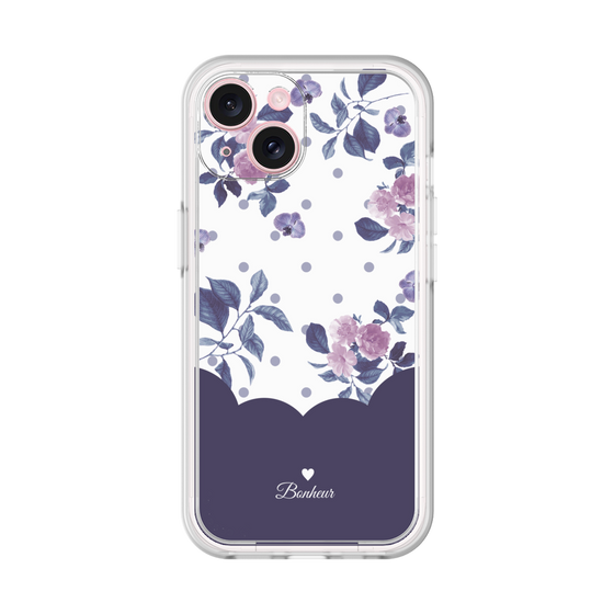 Premium Panel［ Twin Dot Flower - Navy ］