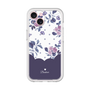 Premium Panel［ Twin Dot Flower - Navy ］