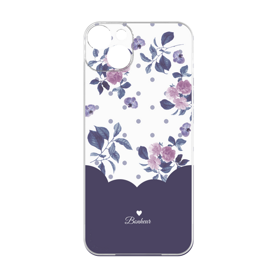 Premium Panel［ Twin Dot Flower - Navy ］