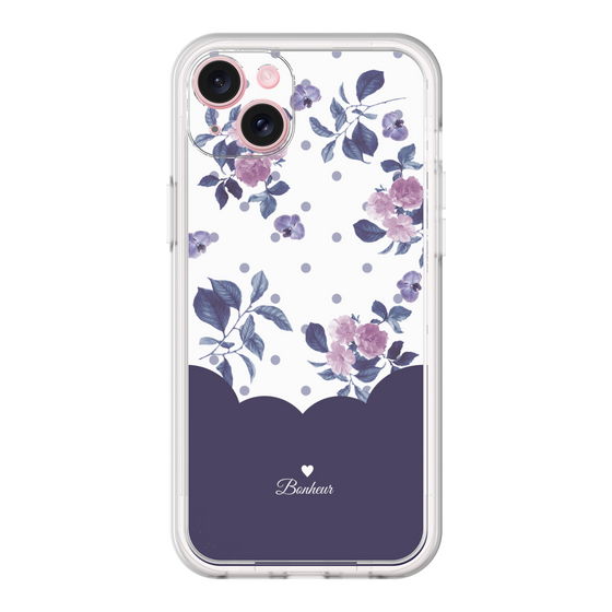 Premium Panel［ Twin Dot Flower - Navy ］