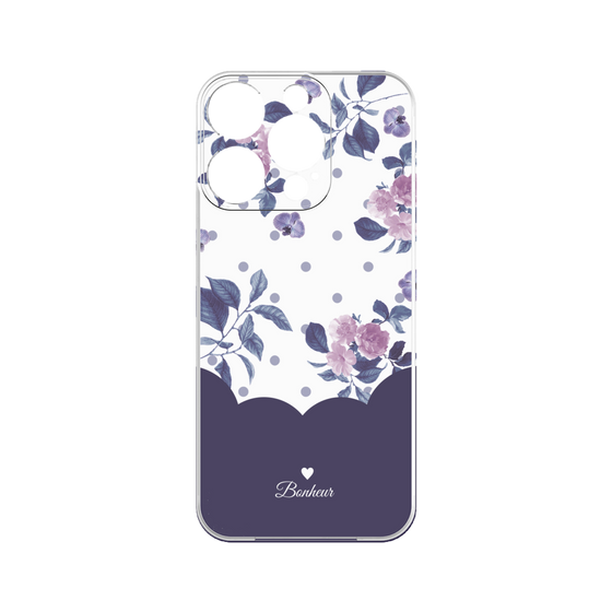 Premium Panel［ Twin Dot Flower - Navy ］