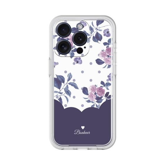 Premium Panel［ Twin Dot Flower - Navy ］