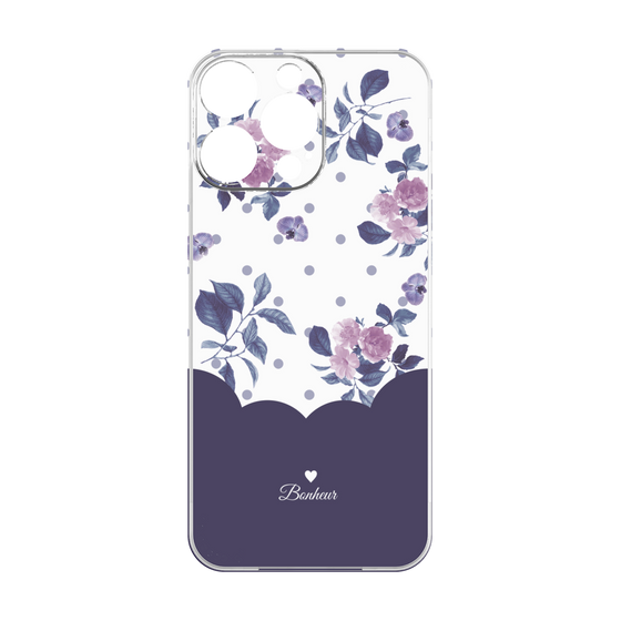 Premium Panel［ Twin Dot Flower - Navy ］