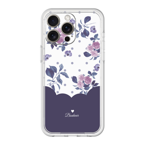 Premium Panel［ Twin Dot Flower - Navy ］