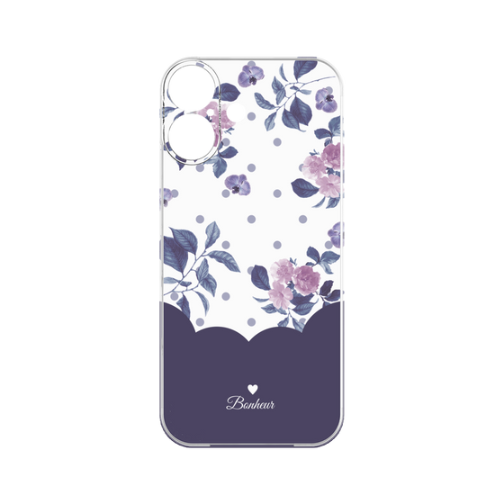 Premium Panel［ Twin Dot Flower - Navy ］