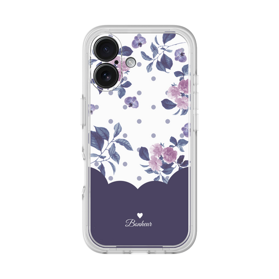 Premium Panel［ Twin Dot Flower - Navy ］