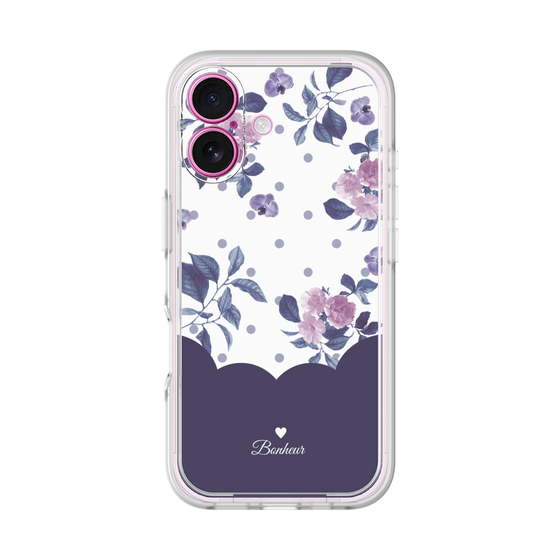 Premium Panel［ Twin Dot Flower - Navy ］