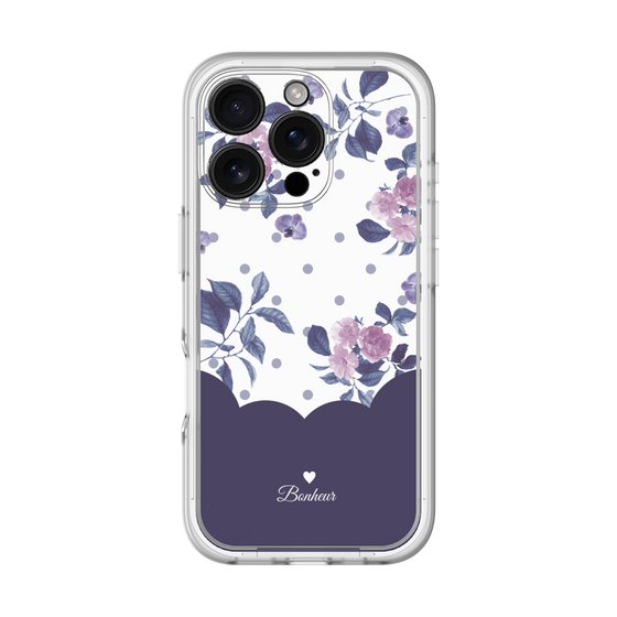 Premium Panel［ Twin Dot Flower - Navy ］