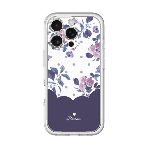 Premium Panel［ Twin Dot Flower - Navy ］