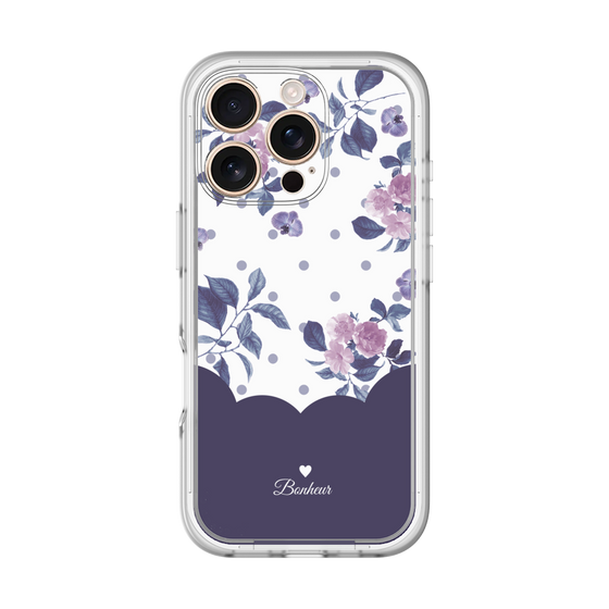 Premium Panel［ Twin Dot Flower - Navy ］