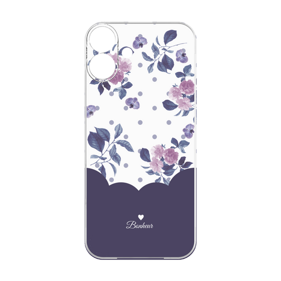 Premium Panel［ Twin Dot Flower - Navy ］